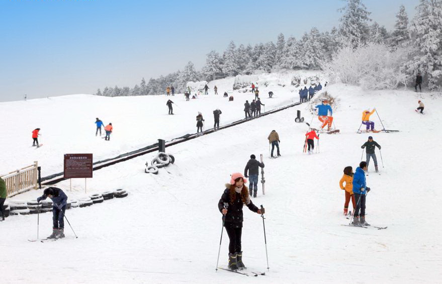 仙女山雪景